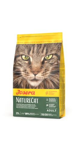 JOSERA NatureCat (2kg) | Katzenfutter trocken mit Lachs & Geflügel