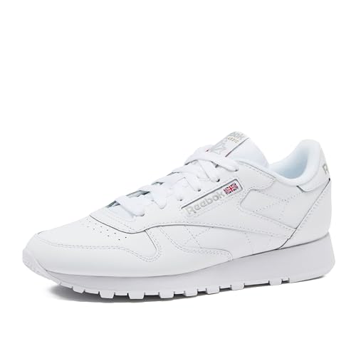 Reebok Herren Classic Leather Sneaker, Ftwwht Ftwwht Pugry3, 44 EU