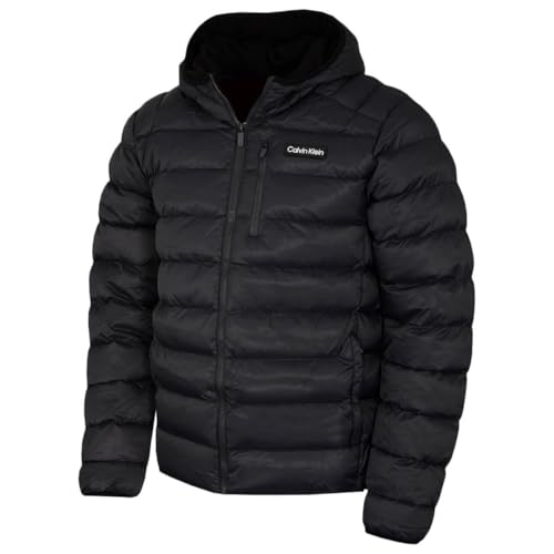 Calvin Klein Herren San Gabriel Jacquard Jacke - Kreideschwarz Luxe - M