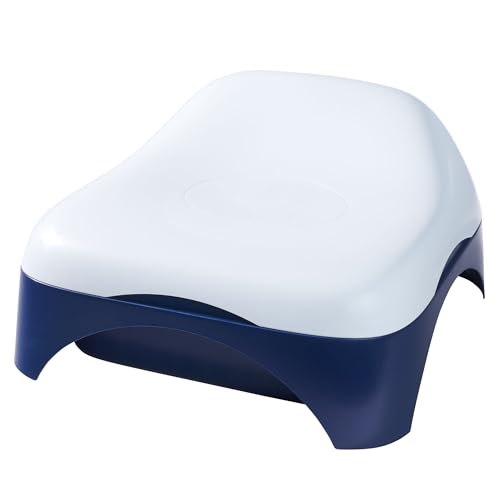 BIG Relax Sandkasten (53 x 54 x 25 cm) - multifunktionaler Sandkasten mit Abdeckung und Sitzfläche für Kinder von 1-5 Jahre, Balkonsandkasten und Aufbewahrungsbox für draußen und drinnen