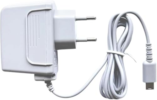Caremore Ladegerät für Nintendo 3DS/3DS X L, Adapter Ladegerät für Nintendo 2DS/2DS XL/DSi/DSi XL/New 3DS, tragbarer Netzadapter zum Aufladen von 1,1 m (grau)