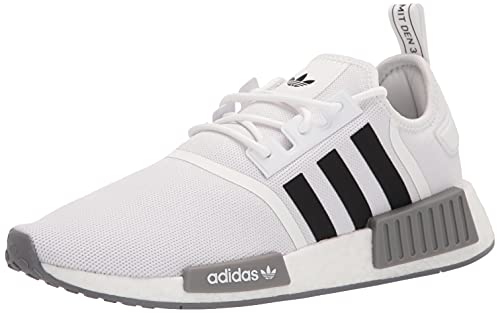 Adidas Herren NMD_R1 Schuhe, Weiß/Schwarz/Grau, 36 EU