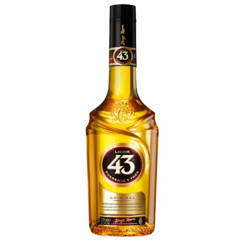 Licor 43 Original (1x0,7l) 31% vol., Aromen von Vanille, mediterranen Zitrusfrüchten und aromatischen Gewürzen, trinke ihn pur, mit Milch, mit Espresso oder als fruchtigen Longdrink