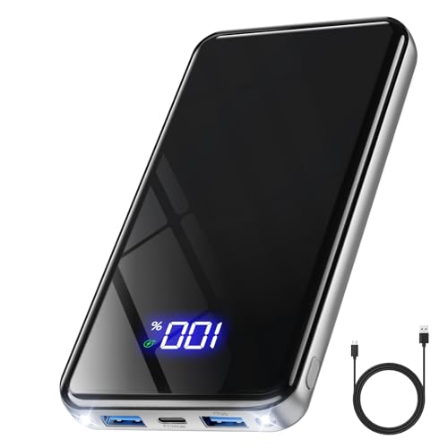 Power Bank,26800mAh Powerbank USB-C 25.5W Große Kapazität Tragbarer Externer HandyAkkus,Taschenlampe,3 in 1 Cable,Akku-Pack für iPhone 17 16 Pro Max 15 14 13 12 Galaxy S25 Edge,für Reisen, Camping