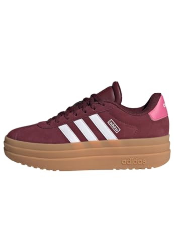 adidas VL Court Bold Shoes JUNIOR Schuhe, Shadow Red/Cloud White/Pink Fusion, 36 EU