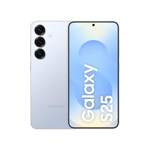 Samsung Galaxy S25 AI Smartphone mit Galaxy AI, Ohne Vertrag, Handy mit Android, 12 GB RAM, 128 GB Speicher, 50-MP-Kamera, Icyblue, 3 Jahre Herstellergarantie [Exklusiv auf Amazon]