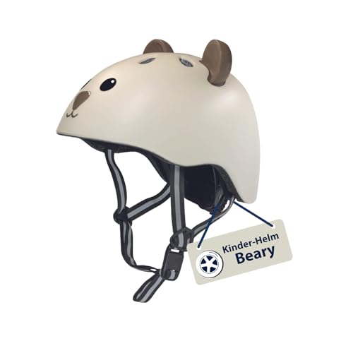 HUDORA Kinderhelm mit süßem Tier-Motiv - Bequemer Kleinkind-Helm in XXS/XS - Sicherer Fahrradhelm - Hochwertiger Kinder-Helm für Mädchen & Jungen - Ideal für Laufrad / Scooter & Fahrrad
