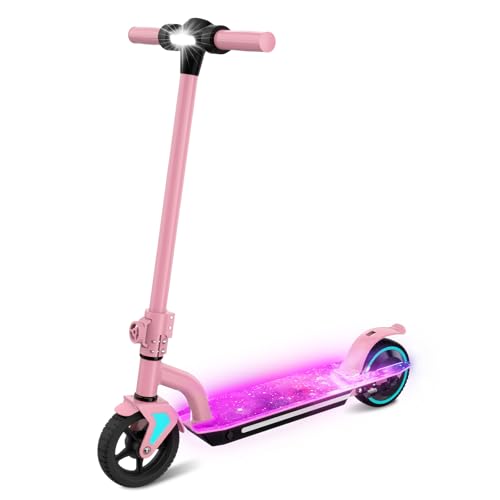 E-RIDES Foldable Kids Electric Scooter, 150W Motor Up to 15km/h, 24V Battery with 6-8km Range, 3 Speed Modes & LED Light, 6.5