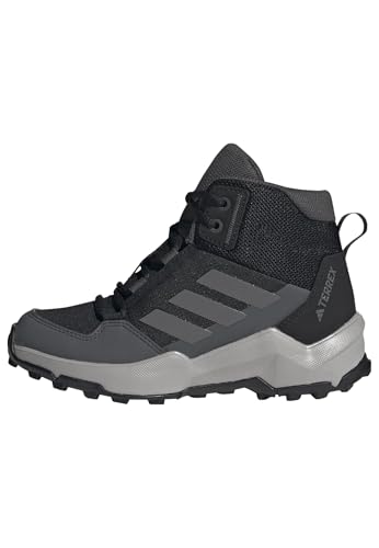 adidas Unisex Kinder Terrex AX4R MID Hiking Shoes, Core Black/Grey Four/Grey Six, 40 EU