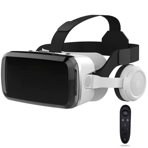 VR Brille, 3D Virtual Reality Headset Mit HD-Anti-Blaulicht-Linsen, VR Glasses Augenschutz Brille PC Unterhaltung, für iPhone Samsung Android 4,7–7,2 Zoll(F)