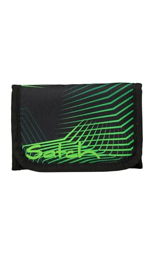 Satch Geldbeutel Seismic Green - Schwarz