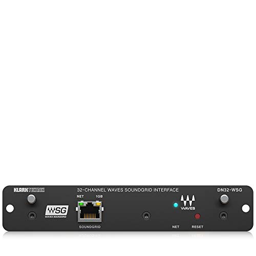 Klark Teknik DN32-WSG Erweiterungskarte für AoIP mit 32 Kanälen und geringer Latenz in WAVES-SoundGrid-Netzwerken