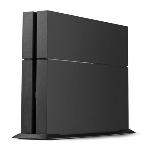 KlsyChry PS4 Vertikaler Standfuß für PlayStation 4 mit integrierten Kühlschächten und rutschfesten Füßen, Schwarz (Not for PS4 Slim & PS4 Pro)