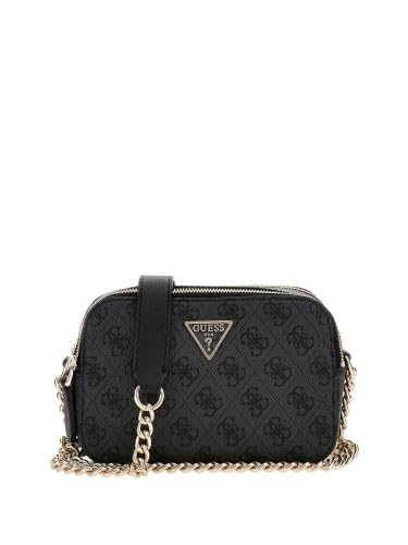 GUESS Damen Noelle Ii Crossbody Kamera Umhängetasche, Kohle-Logo