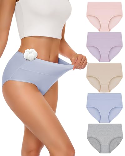 SIMIYA Unterhosen Damen Baumwolle 5er Pack Unterwäsche