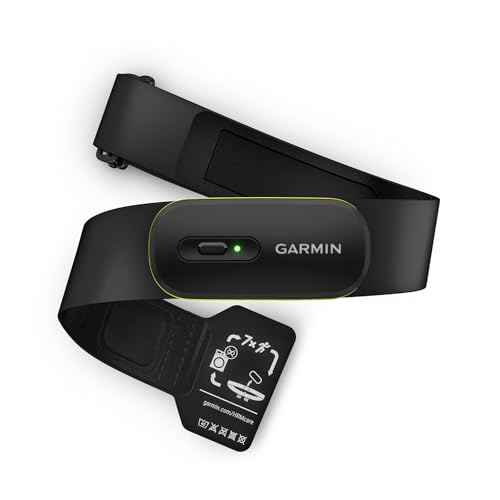 Garmin HRM 600 - Herzfreqzenz-Brustgurt zur Messung von präzisen Herzfrequenz- und HFV-Daten, Schritten, Geschwindigkeit und Distanz, bis zu 2 Monate Akkulaufzeit mit aufladbarem Akku, Größe M-XL