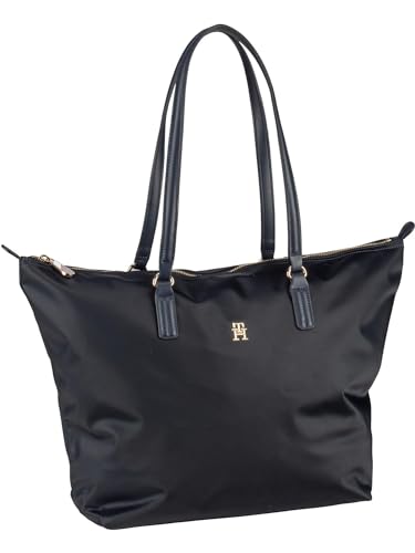 Tommy Hilfiger Damen Tote Bag Tasche Poppy mit Reißverschluss, Blau (Space Blue), Einheitsgröße