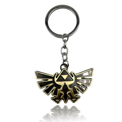 Ubephant Zelda Schlüsselanhänger, Zelda Schlüsselbund Metallschild Emaille, Zelda Zeichen Schild Schlüsselbund, The Legend of Zelda Tears Kingdom keychain, für Kinder Fans