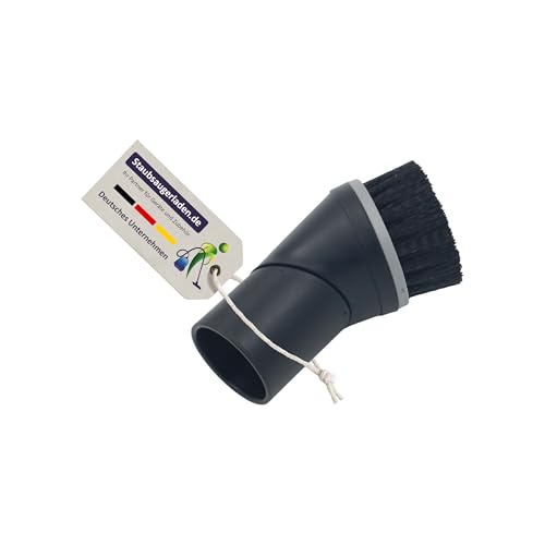 Staubsaugerladen.de Möbelpinsel für Miele Staubsauger, drehbar mit Möbelschutzring, Universal Staubsaugerbürste für empfindliche Oberflächen, Möbelbürste mit weichen Borsten für Holz Glas Lackflächen