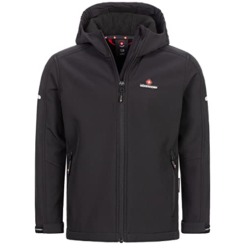 Höhenhorn Cledo Kinder Softshelljacke Classic Schwarz Gr. 176