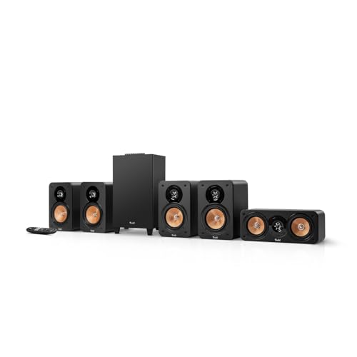 Teufel Ultima 20 Concept 5.1 Surround Soundsystem, Komplettsystem Heimkino mit integriertem AV-Receiver, Bluetooth, Dolby Audio, USB-C-Soundkartenfunktion, HDMI ARC CEC (Schwarz)