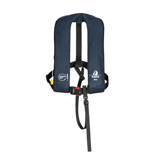 12skipper Rettungsweste 165N ISO mit manueller Auslösung, Marineblau
