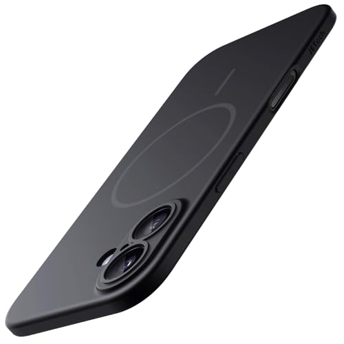 JETech Magnetische Dünn Hülle für iPhone 17, Schwarz | Kompatibel mit MagSafe, Kameraschutz, Ultradünne Matte Oberfläche, Leichtdesign