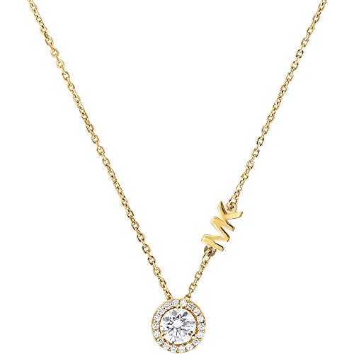 Michael Kors MKC1208AN710 Damen Collier Silber 925 Gold weiß Zirkonia 45 cm