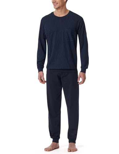 Schiesser Herren Schlafanzug lang mit Bündchen - Nightwear Set