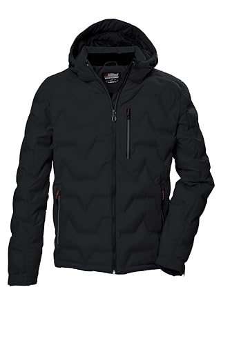 killtec Herren Steppjacke mit Kapuze/Jacke ist wasserabweisend KOW 60 MN QLTD JCKT, schwarz, L, 41834-000