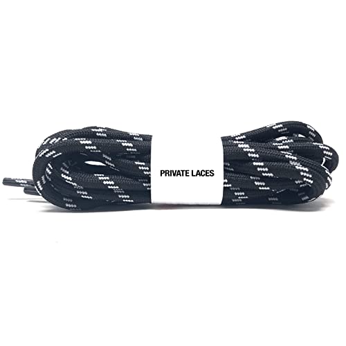 Private Laces Ersatzschnürsenkel für Balenciaga Triple S, Schwarz und Weiß, Einheitsgröße