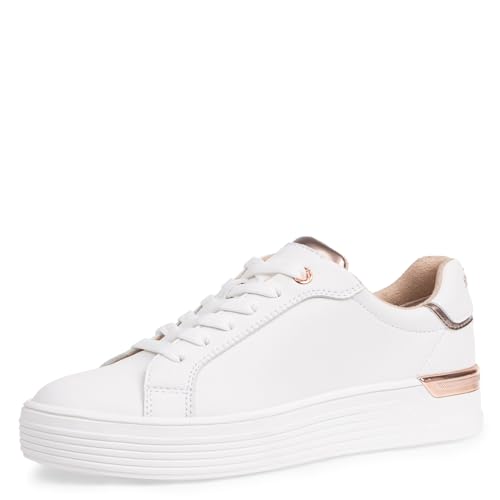 s.Oliver Damen 5-23691-42 Sneaker, White Comb, 40 EU