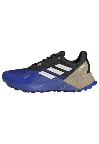 Adidas Herren Terrex Soulstride RAIN.RDY Trail Running Shoes, Semi Lucid Blue/Grey One/Blanch Cargo, 43 1/3 EU