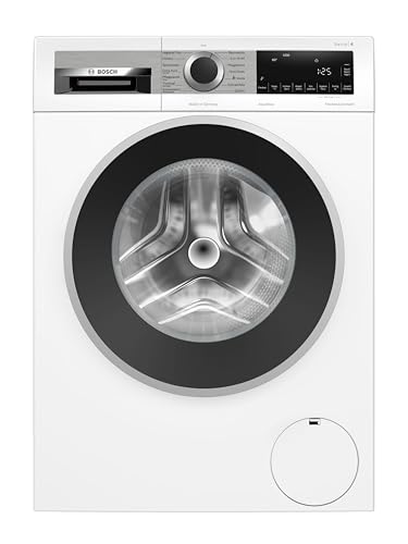 Bosch WGG244140 Serie 6 Frontlader Waschmaschine 9 kg, 1400 UpM, Made in Germany, extra schnelle Wäsche, Fleckenautomatik, Nachlegefunktion, Active Water Plus, AquaStop, Weiß