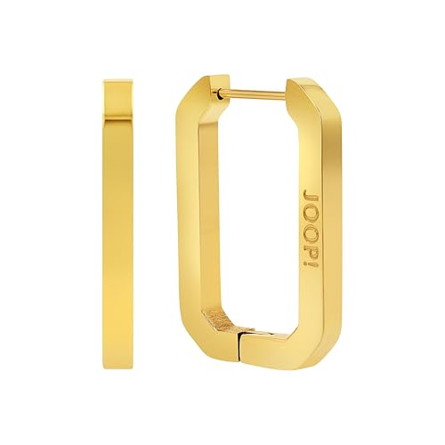 JOOP! Creolen Edelstahl Damen Ohrschmuck, 2,6 cm, Gold, Kommt in Schmuck Geschenk Box, 2035036