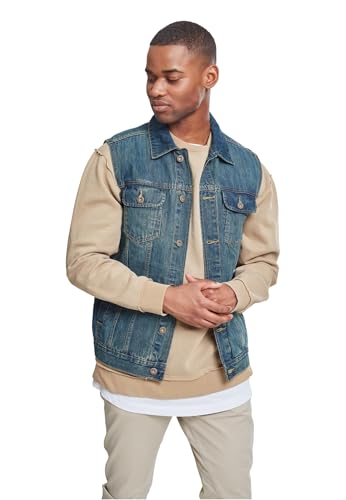 Urban Classics Gr. S Herren Denim Vest TB 514 Regular Fit - Blau (lightblue 344) - XL
