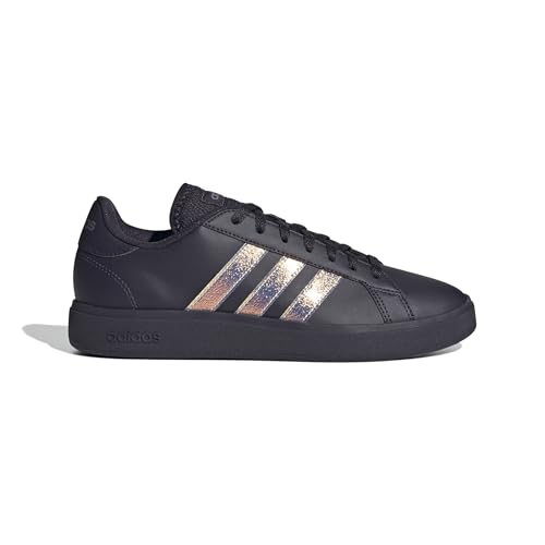 adidas Damen Grand Court Base 2.0 Shoes Schuhe, Aurora Black/Aurora Black/Shadow Violet, 40 EU