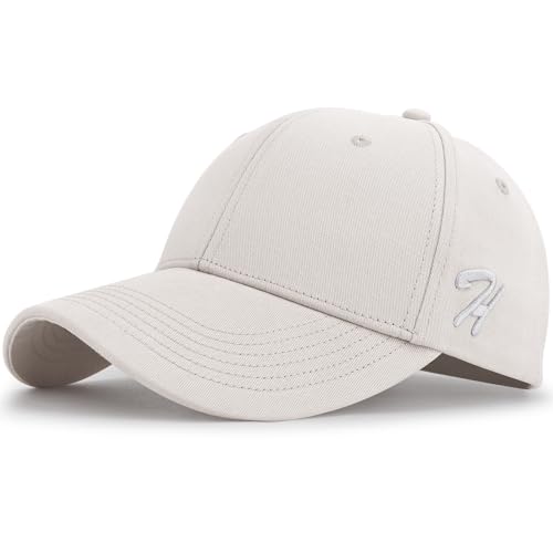 HASAGEI Baseball Cap Herren Damen 100% Baumwolle Basecap Verstellbar Baseball Kappe Reine Farbe Baseboard Baseballkappe für Tennis Golf Reisen Geschenkidee