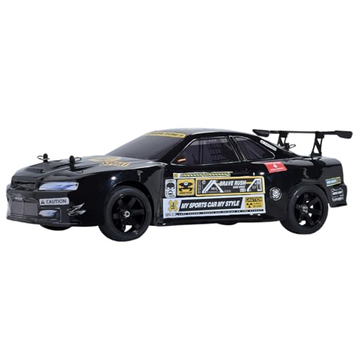 ToyGhillied VRX RH1003 Nitro RC Auto 1/10, Verbrennermotor RC Rennfahrzeug mit 60 km/h High-Speed, 2.4G Fernsteuerung, CY-18 Motor Glattbahner für Erwachsene, RTR Schwarz
