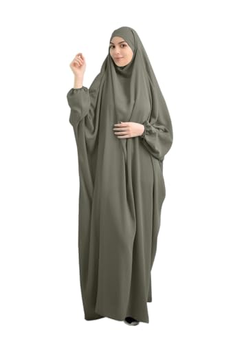RUIG Muslim Dresses Damen Islam Abaya Kleidung Frauen Dubai Gebet Islamische Robe afrikanischer Kaftan Türkei Kleid in voller Länge mit Hijab