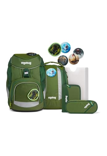 ergobag Pack Set ergonomischer Schulrucksack, Vorgänger-Kollektion, flexibel 6-teilig 1. Klasse Grundschule