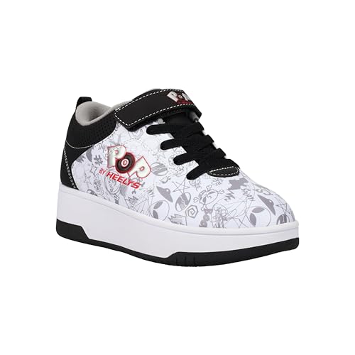 Heelys Strive Schuhe mit Rollen, Weiß/Schwarz/Rot, 38 EU