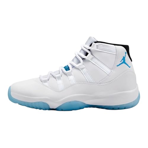 Nike Air Jordan 11 Retro White Legend Blue Herren Sneaker (White/Legend Blue/Black, EU Schuhgrößensystem, Erwachsene, Herren, Numerisch, M, 46)