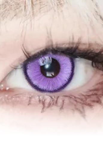 Farbige Kontaktlinsen Halloween Abenteuer Magie, 2 Stück (1 Paar) Tageslinsen ohne Stärke, weich & angenehm für Halloween, Cosplay & Karneval