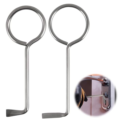 Dietrich Set Profi,Buntbartschlüssel Universal,2 Stück Profi Dietrich Set,aus Edelstahl,Universalschlüssel für Zimmertüren, Schlüsseldienst Türöffner Schlüssel für Bunt-Bart-Schloss Öffner