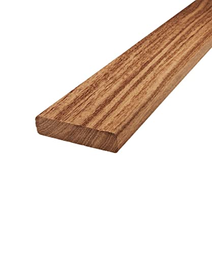 Terrassendielen aus Cumaru von BioMaderas®, 90mm Breite, 21mm Stärke (121cm Länge)