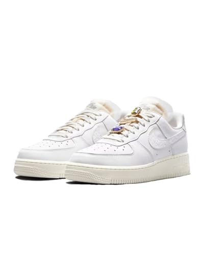 NIKE Air Force 1 Women Sneaker Schuhe (White/White, EU Schuhgrößensystem, Erwachsene, Numerisch, M, 38)