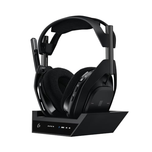 Logitech G Astro A50 X Lightspeed, Kabelloses Gaming-Headset für E-Sports | Basisstation, PRO-G GRAPHENE, PLAYSYNC, Xbox Series X|S, PS5, PC/Mac, bestes Gaming-Headset, Bluetooth, HDMI 2.1, schwarz