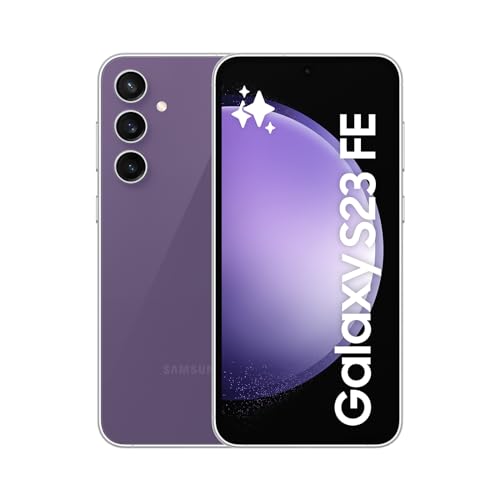 Samsung Galaxy S23 FE 5G 128GB Speicher 8GB ROM AI Smartphone Android 15, 4.500mAh Akku, Smartphone ohne Vertrag EU Version (Purple)