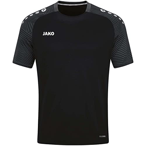 JAKO Herren T-Shirt Performance, Schwarz/Anthra Light, L